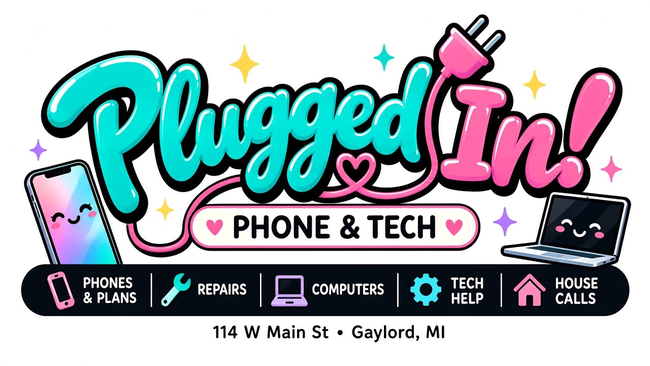 Plugged In! Phone & Tech logo